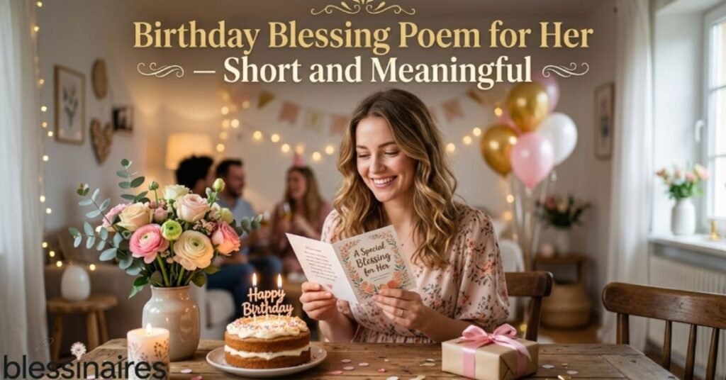 Birthday Blessing Poem for Her — Short and Meaningful
