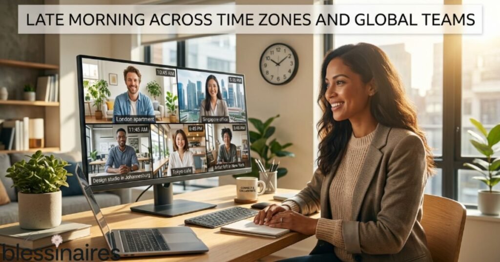 Late Morning Across Time Zones and Global Teams