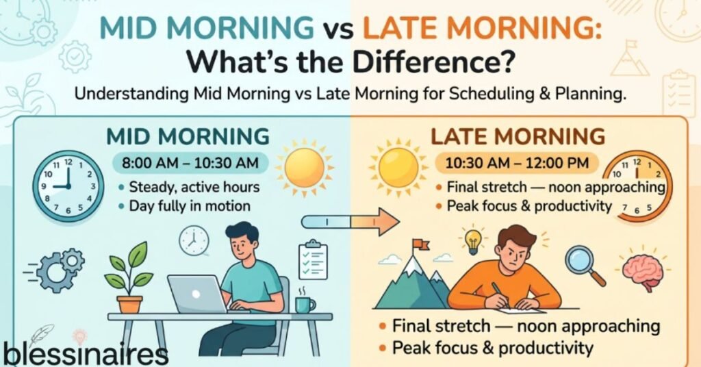 Late Morning vs Mid Morning — What Is the Difference