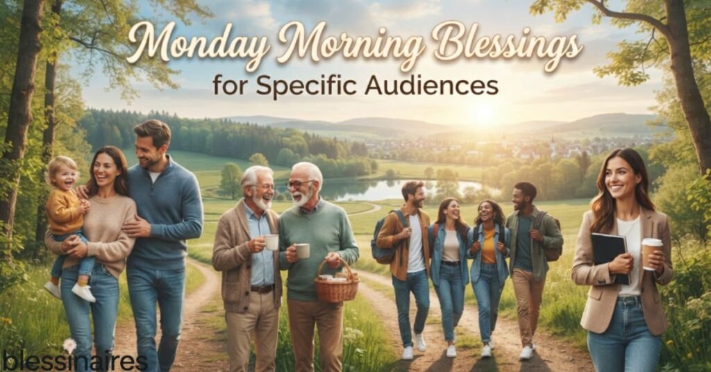 Monday Morning Blessings for Specific Audiences