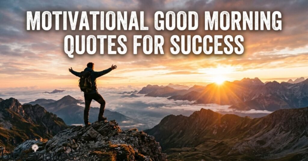 Motivational Good Morning Quotes for Success 