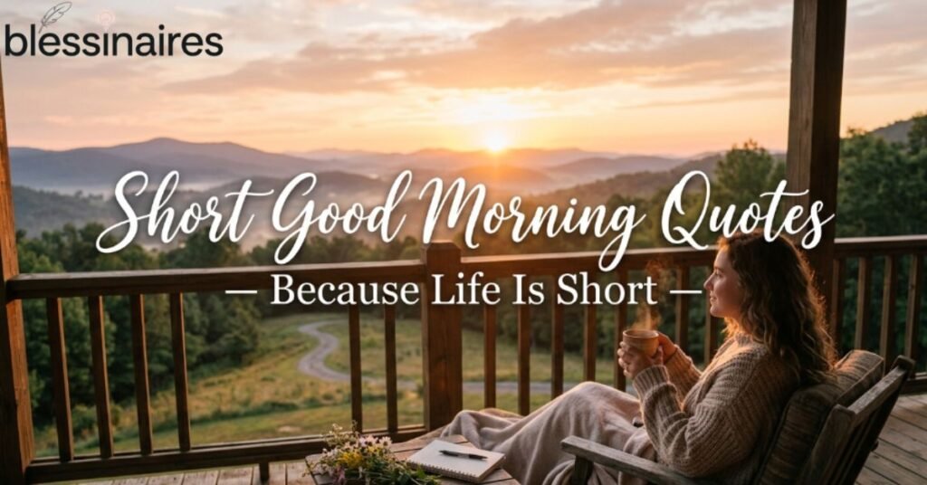 Short Good Morning Quotes — Because Life Is Short