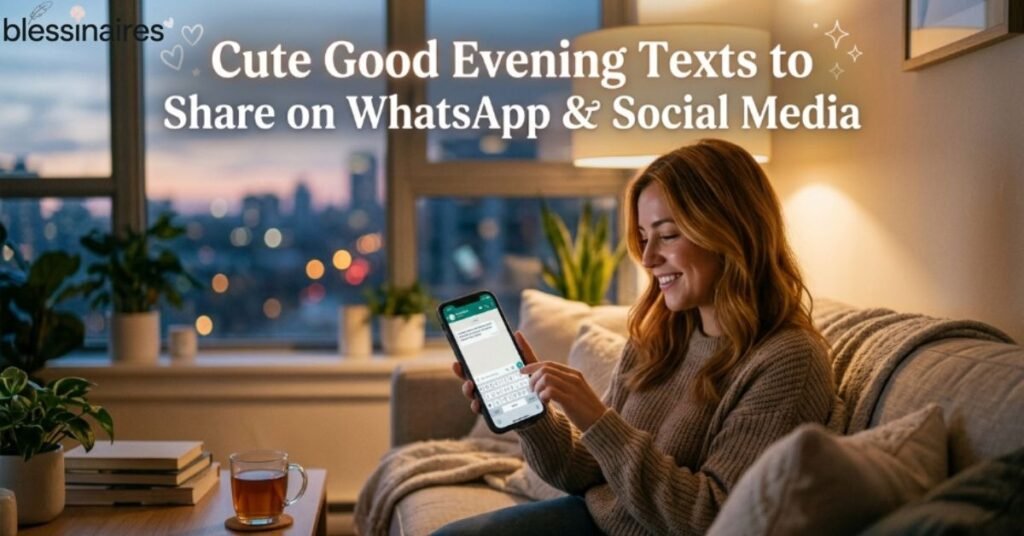 Cute Good Evening Texts to Share on WhatsApp & Social Media