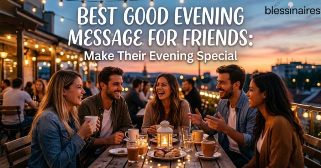 Best Good Evening Message for Friends: Make Their Evening Special