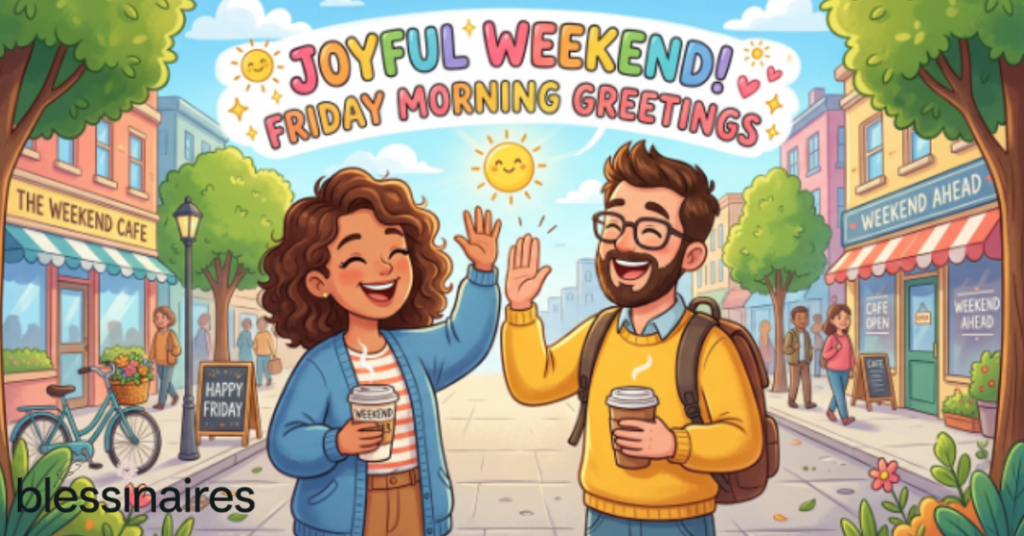 Joyful Weekend Friday Morning Greetings
