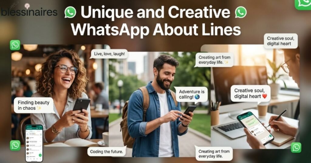 Unique and Creative WhatsApp About Lines