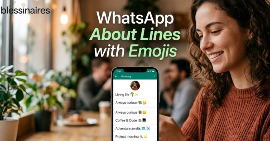 WhatsApp About Lines with Emojis