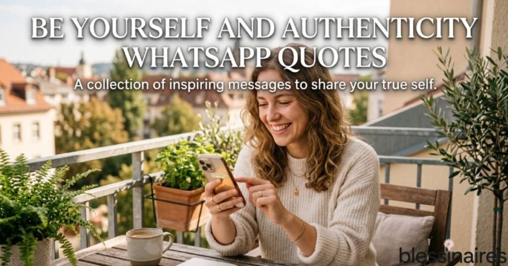Be Yourself and Authenticity WhatsApp Quotes
