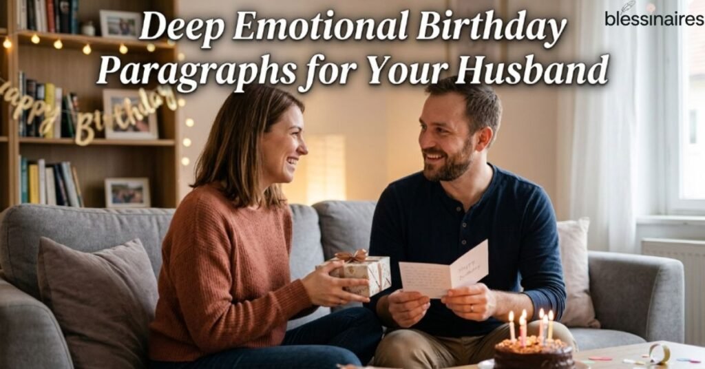 Deep Emotional Birthday Paragraphs for Your Husband