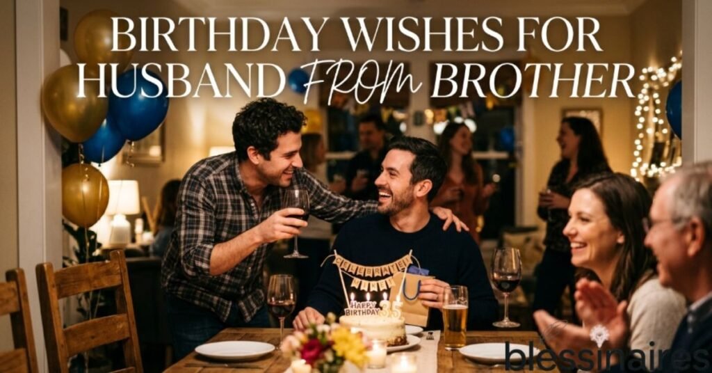 Birthday Wishes for Husband from Brother