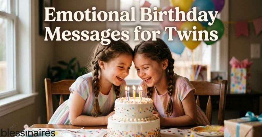 Emotional Birthday Messages for Twins