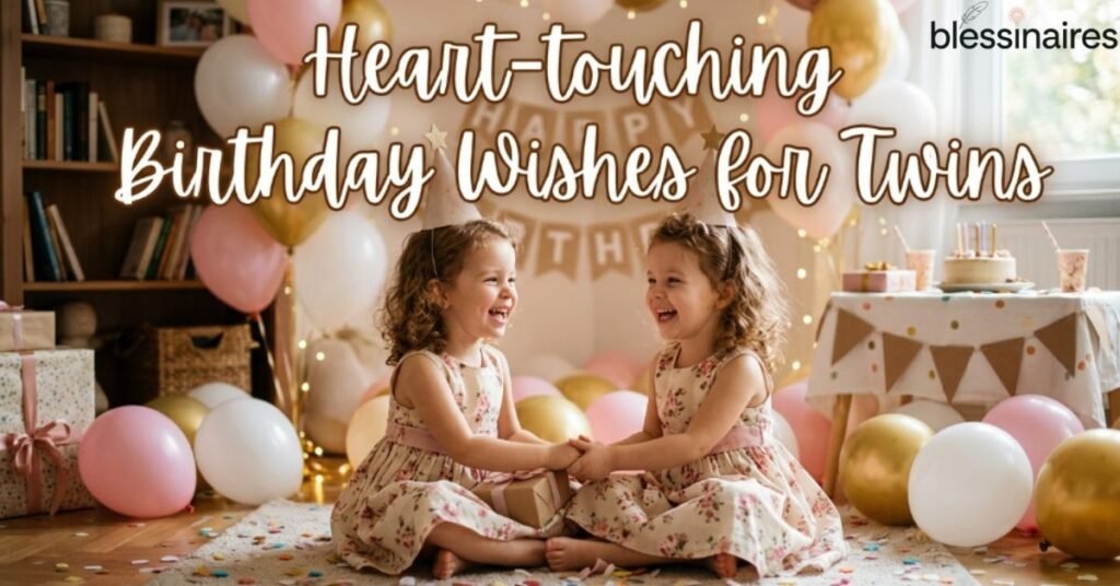 Heart-touching Birthday Wishes for Twins