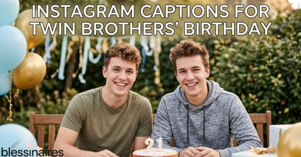 Instagram Captions for Twin Brothers' Birthday
