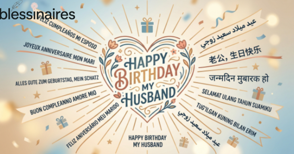 Birthday Wishes for Husband in Different Languages