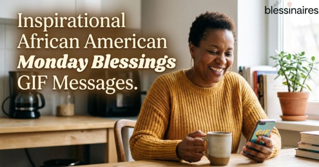Inspirational African American Monday Blessings GIF Messages