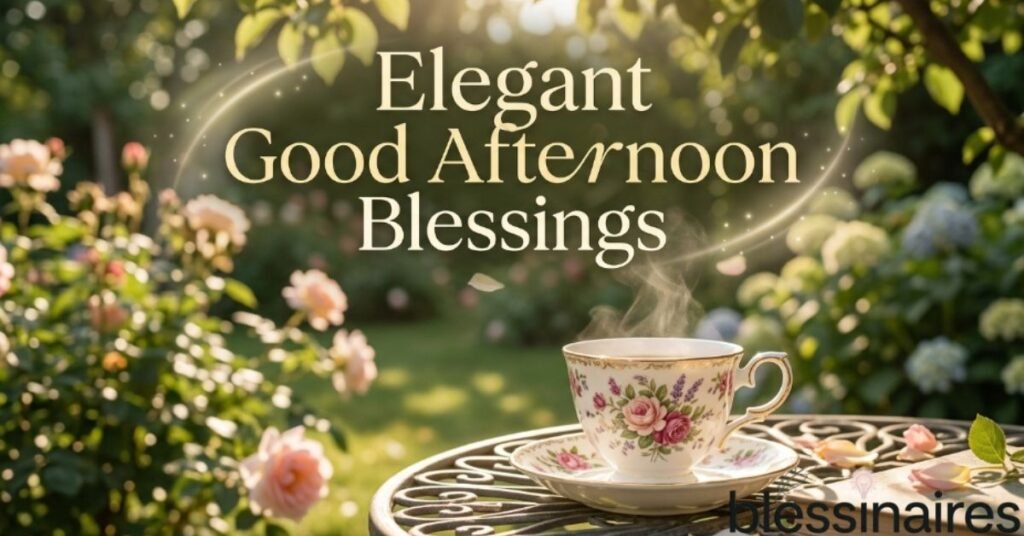 Elegant Good Afternoon Blessings