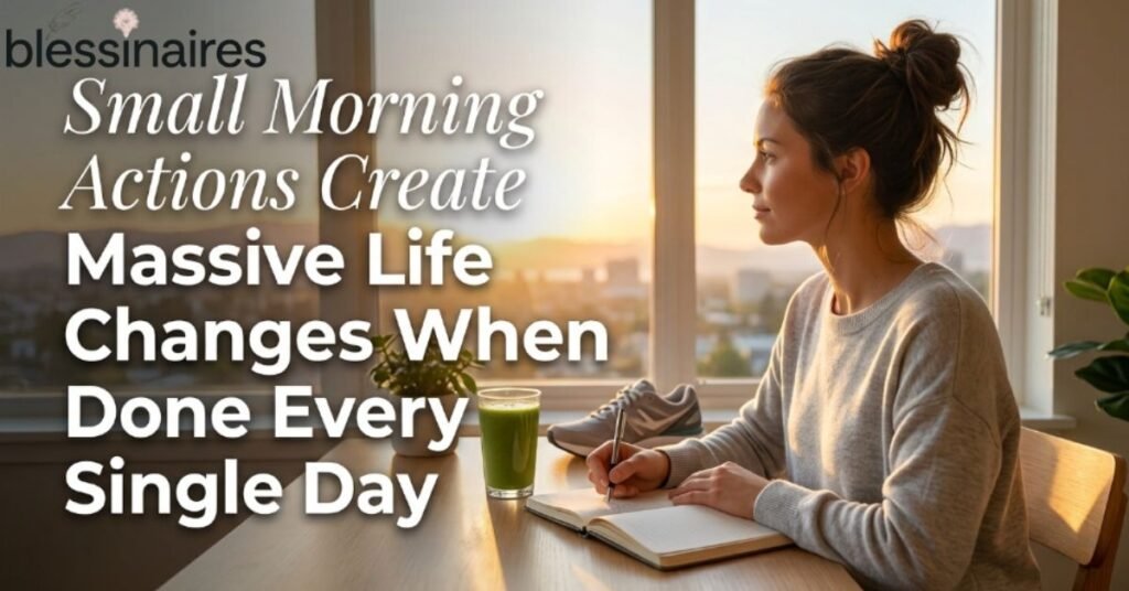 Small Morning Actions Create Massive Life Changes When Done Every Single Day