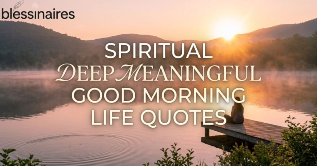 Spiritual Deep Meaningful Good Morning Life Quotes
