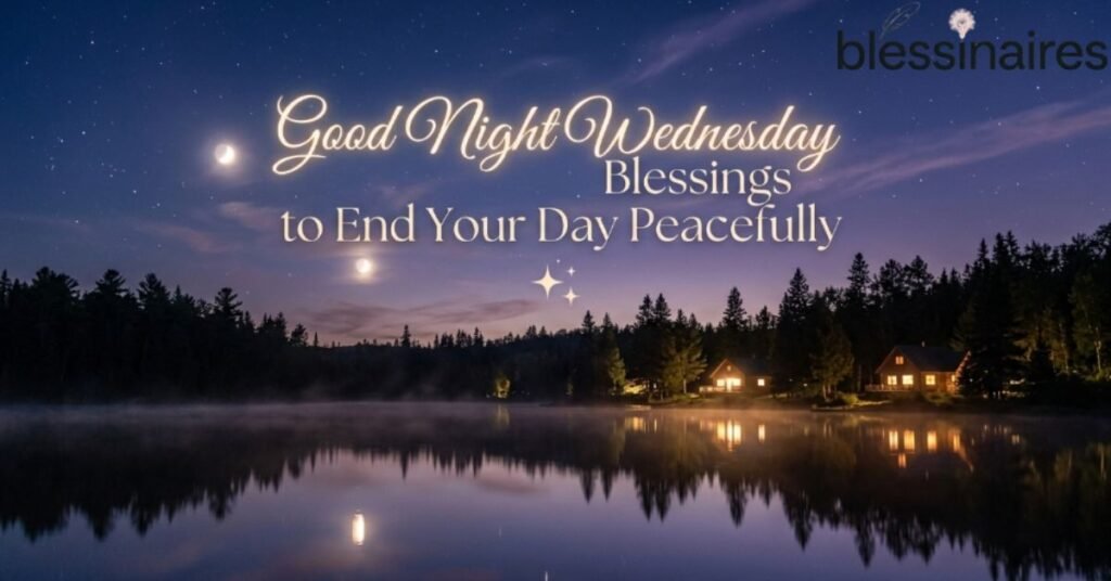 Good Night Wednesday Blessings to End Your Day Peacefully