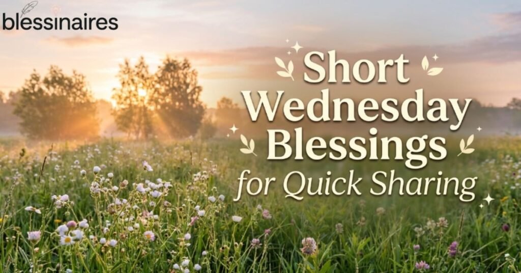 Short Wednesday Blessings for Quick Sharing