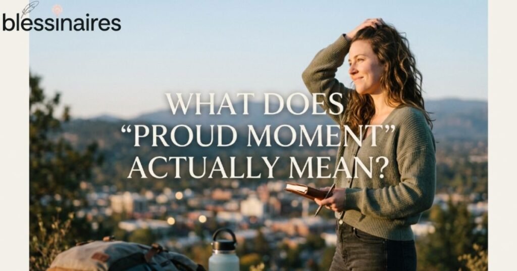 What Does "Proud Moment" Actually Mean?