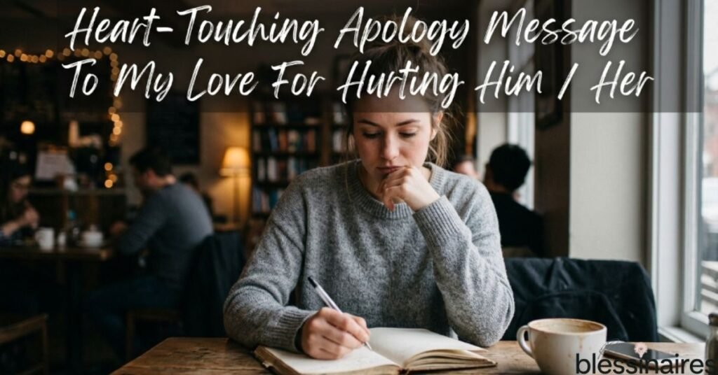 Heart-Touching Apology Message To My Love For Hurting Him / Her