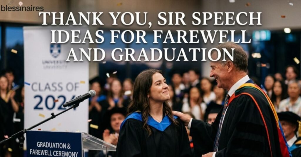 Thank You, Sir Speech Ideas for Farewell and Graduation