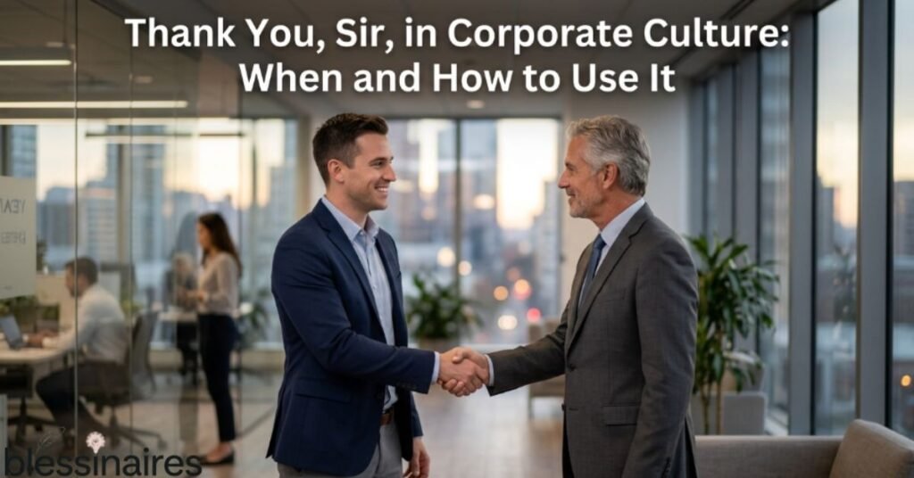 Thank You, Sir, in Corporate Culture: When and How to Use It
