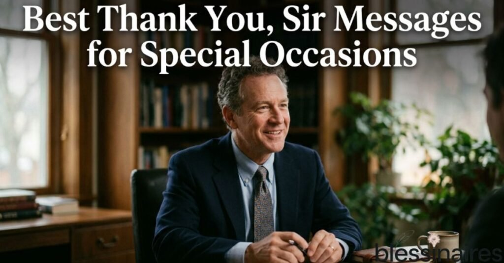 Best Thank You, Sir Messages for Special Occasions