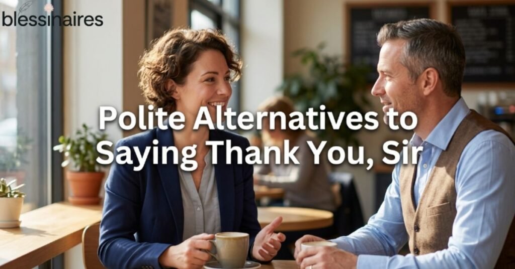 Polite Alternatives to Saying Thank You, Sir