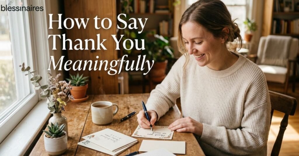 How to Say Thank You Meaningfully