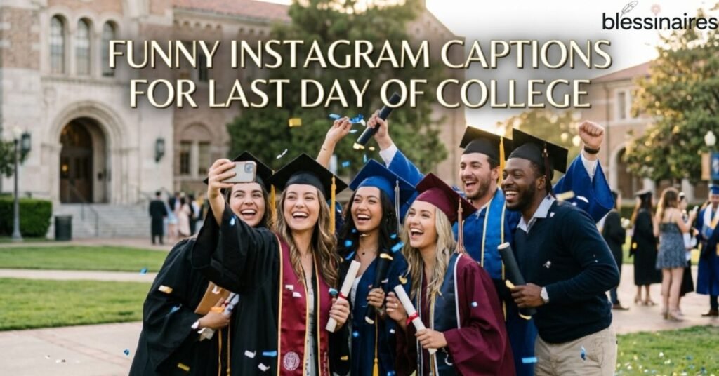 Funny Instagram Captions for Last Day of College