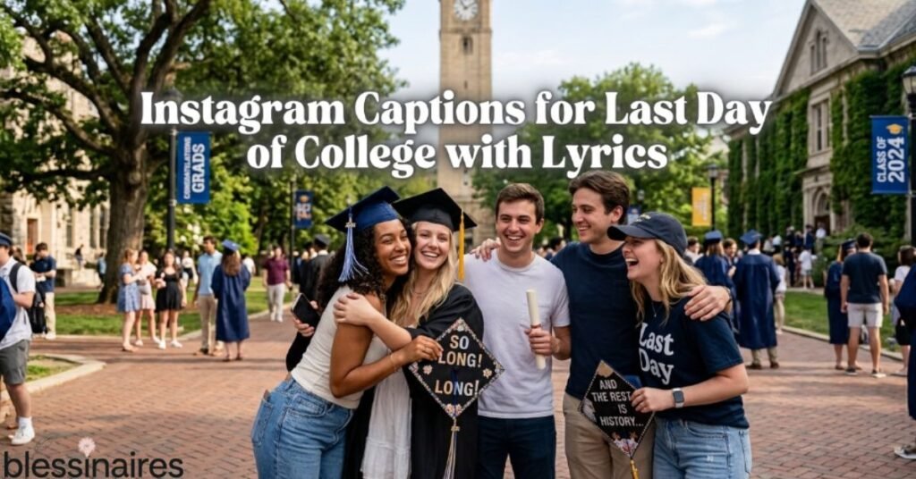 Instagram Captions for Last Day of College with Lyrics