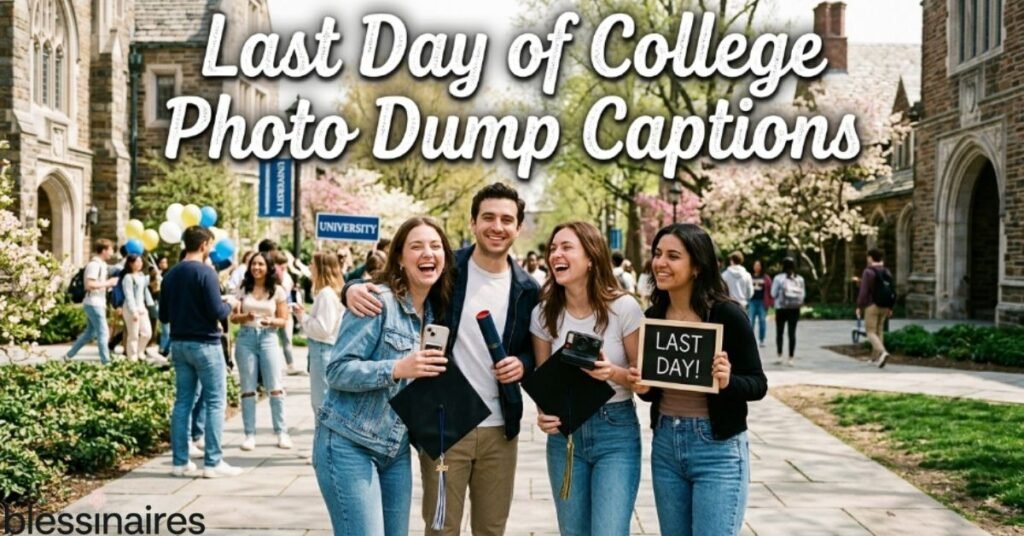 Last Day of College Photo Dump Captions
