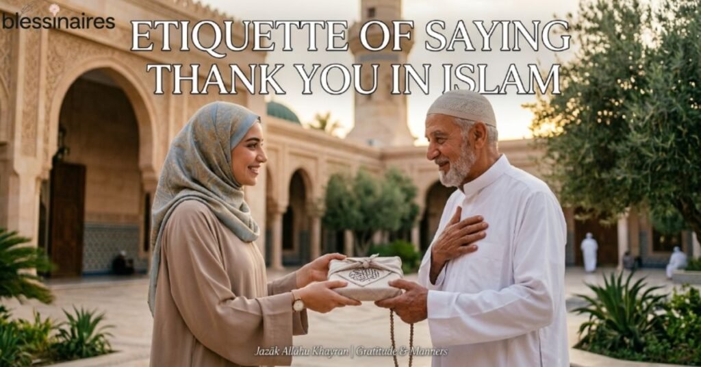 Etiquette of Saying Thank You in Islam