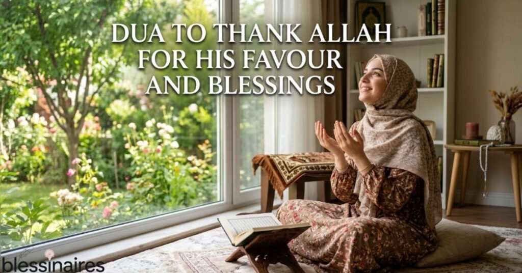 Dua to Thank Allah for His Favour and Blessings
