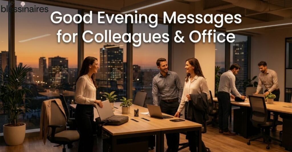 Good Evening Messages for Colleagues & Office